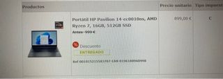ordenador portatil Hp pavilion 14 AMD Ryzen