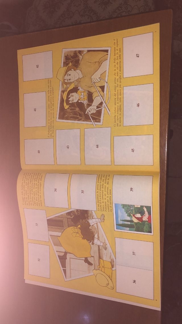 Vintage album "Pollyanna" figurine Panini 1987