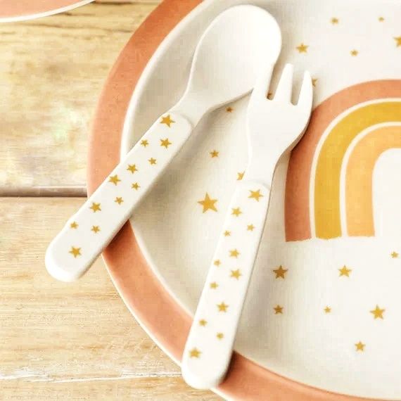 Juego De Vajilla Infantil de Bambú Sass and Bell