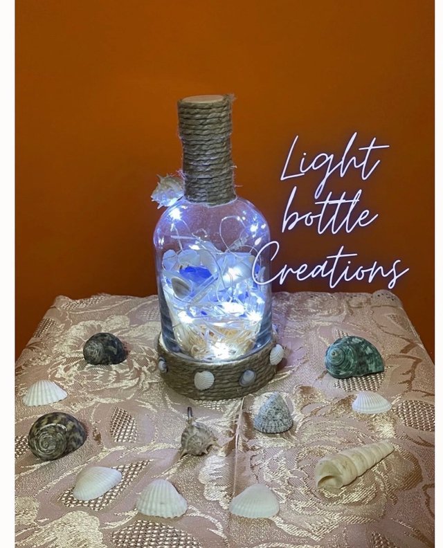 Lampada bottiglia A Batteria  effetto mare
