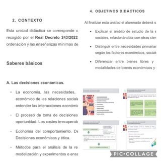 Unidad Didáctica Economía LOMLOE