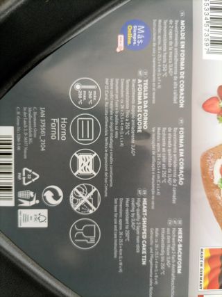 molde antiadherente corazón