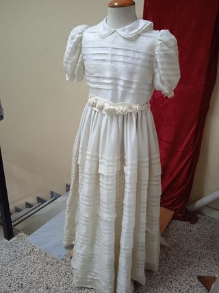 vestido comunión seda