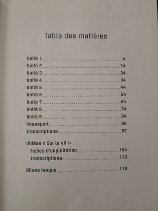 Libro y cuaderno ejercicios francés