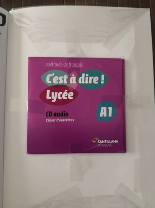 Libro y cuaderno ejercicios francés