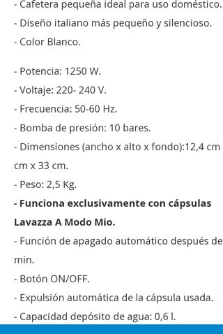 Cafetera Lavazza color gris a estrenar