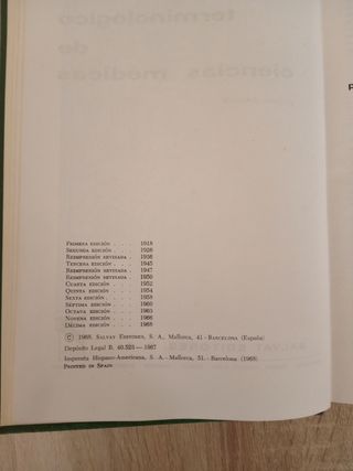 Diccionario terminológico de ciencias medicas