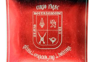 Cenicero vintage IMEC Escuela de Aplicación y Tiro
