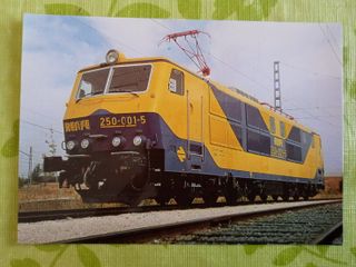Postal Renfe locomotora serie 250