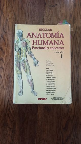 Libro Escolar se anatomía humana