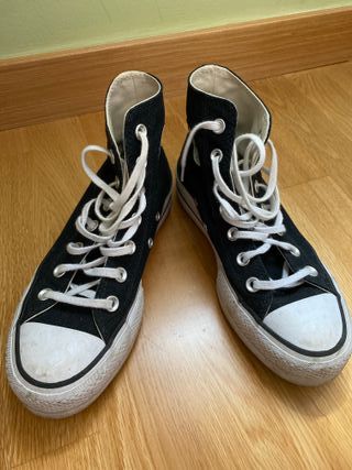 Converse Negras plataforma Talla 36