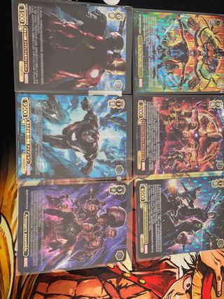 Marvel weiss schawarz japones varias 19 cartas