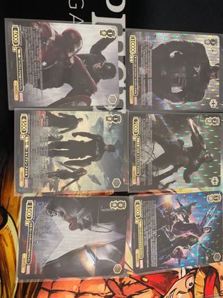 Marvel weiss schawarz japones varias 19 cartas