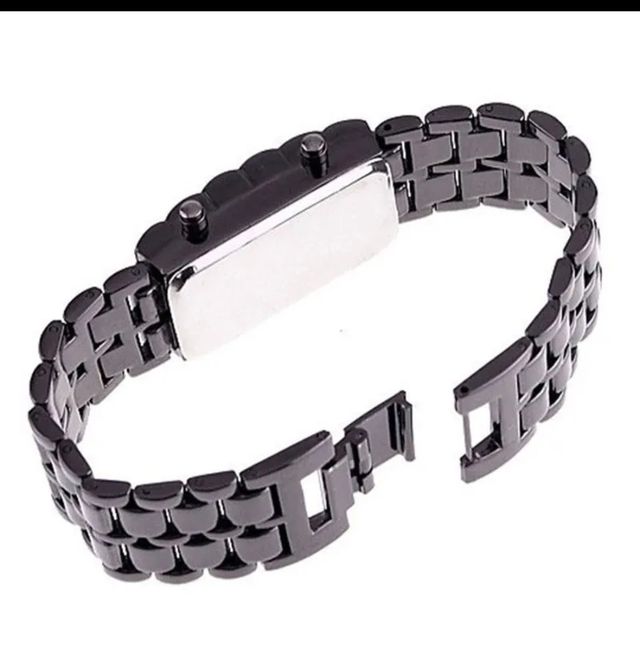 Relojes unisex pulseras preciosas LED
