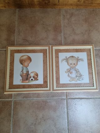 2 cuadros infantiles 35x40