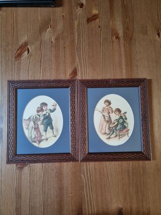 2 cuadros 30x25 cm