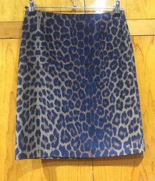 Conjunto Camisa + Falda Vaquera Leopardo Blanco