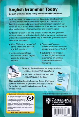 Gramática del inglés de hoy en día (CAMBRIDGE).