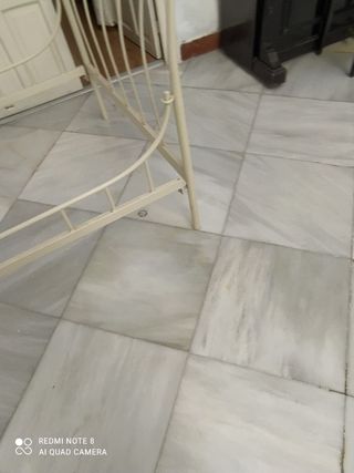 cama, estructura de hierro forjado macizo