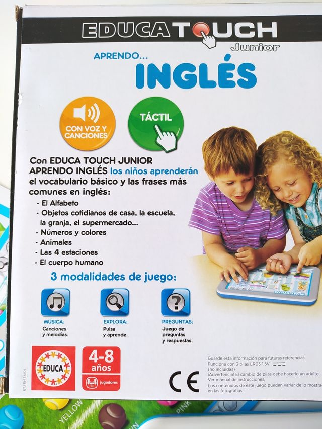 Familia EducaTouch Junior Aprendo Inglés Y Abecedario Juego
