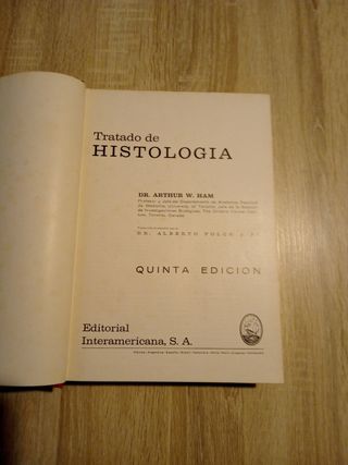 Histología por Arthur W.Ham