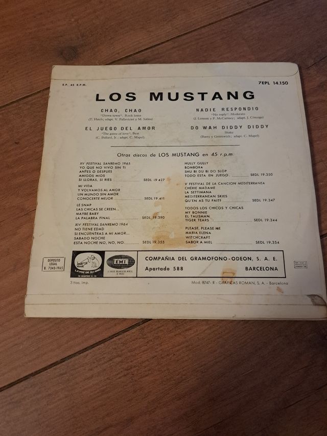 Los Mustang Vinilos