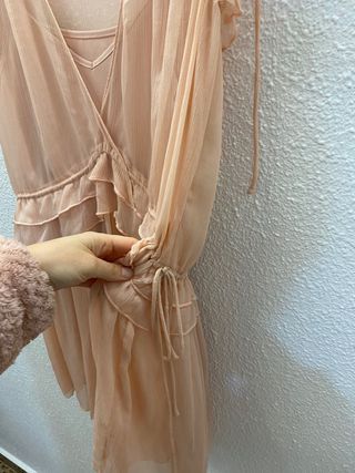 Vestido rosa de Mango