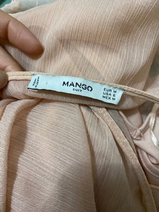 Vestido rosa de Mango
