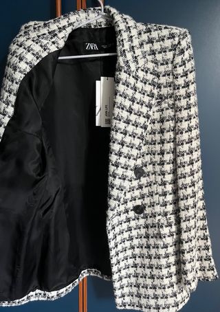 Blazer doppiopetto Zara pied de poule