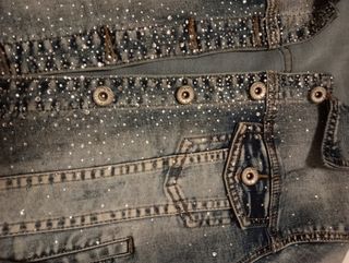 Cazadora vaquera brillo.