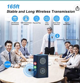 MICROFONO INALAMBRICO CON CLIP NUEVO