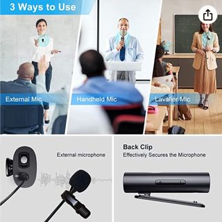 MICROFONO INALAMBRICO CON CLIP NUEVO