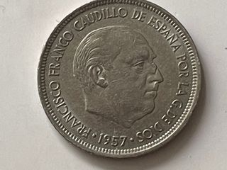 Moneda de 5 pesetas 1957