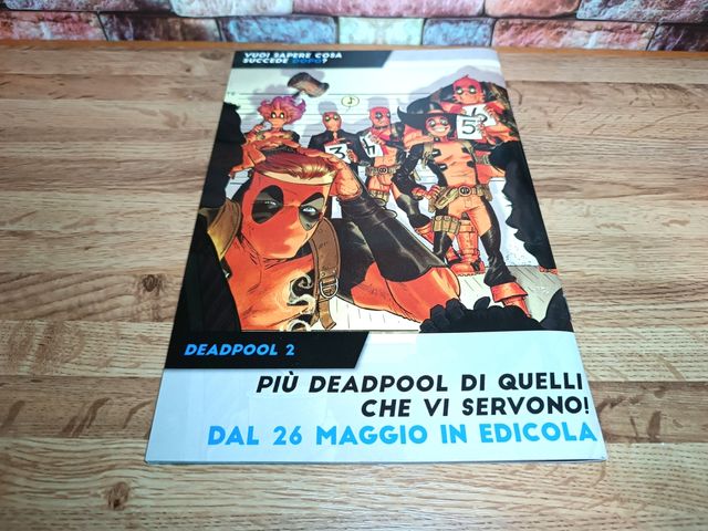Marvel fumetto Deadpool con busta protettiva.
