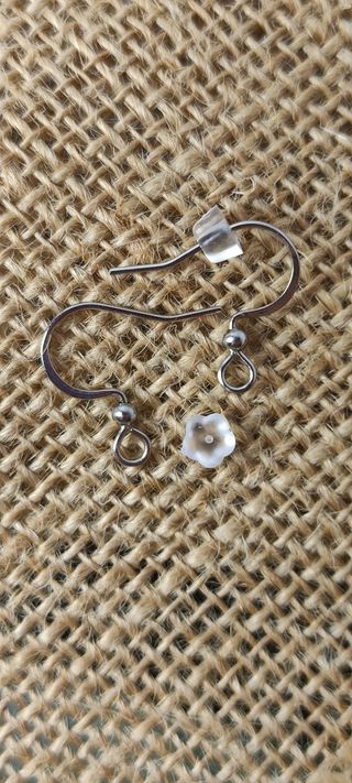 Pendientes cristal austriaco azul y espinela natur
