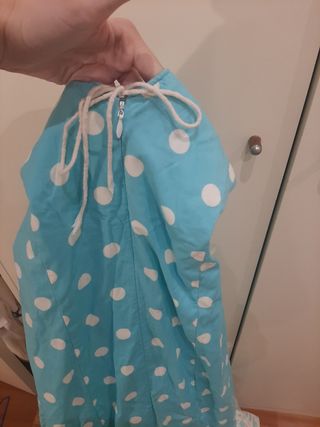 vestido sevillana flamenca azul