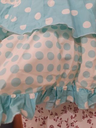 vestido sevillana flamenca azul