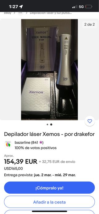 Depilador láser