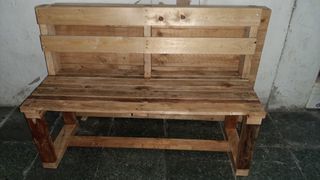 Banco de jardín de madera de palets