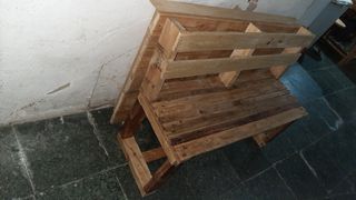 Banco de jardín de madera de palets