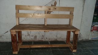 Banco de jardín de madera de palets
