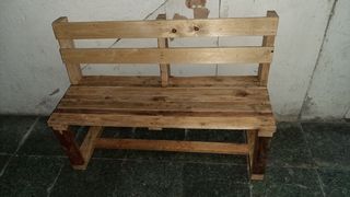 Banco de jardín de madera de palets