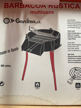 Barbacoa rústica garcima 40 cm
