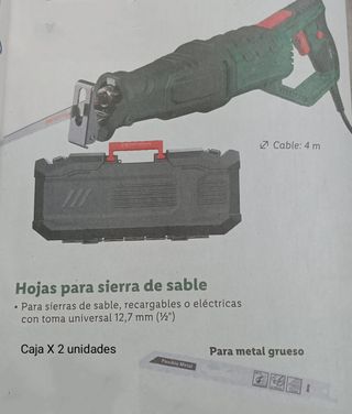 Set x 2 hojas de sierra eléctrica de sable