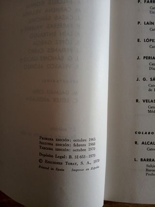 Patología General ediciones Toray 1970