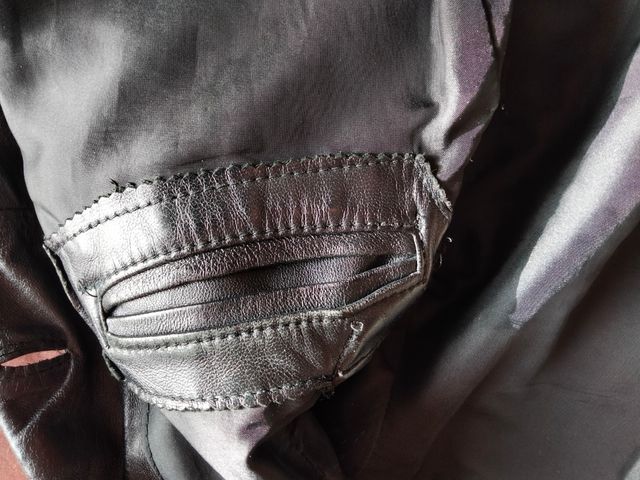 Chaqueta hombre cuero auténtico tres cuartos