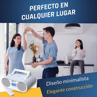 Reproductor CD portátil Bluetooth Radio