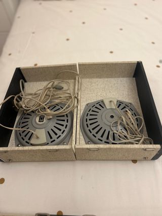 Tocadiscos años 60 maleta con 2 altavoces