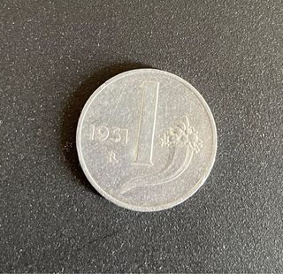 Moneta da una lira del 1951 rara BB