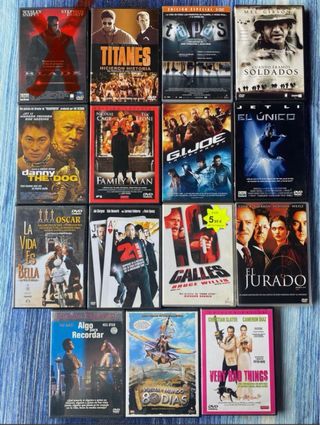 Seleccion peliculas DVD a 3€ unidad